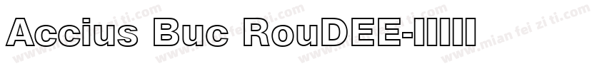 Accius Buc RouDEE字体转换